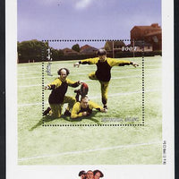 Mongolia 1998 The Three Stooges (Comedy series) perf m/sheet #6 containing 1 value (Playing Football) unmounted mint, SG MS 2697f