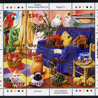 Singapore 2001 National Stamp Exhibition - Pets sheetlet containing set of 10 values unmounted mint SG 1103-12