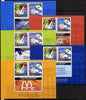 Singapore 2002 Singapore - A Global City 1st series set of 5 m/sheets each containing set of 2 values plus different double stamp-sized labels unmounted mint as SG 1259-60