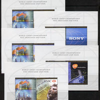 Singapore 2004 Singapore - A Global City 3rd series set of 5 m/sheets each containing set of 2 values plus different double stamp-sized labels unmounted mint as SG 1405-06