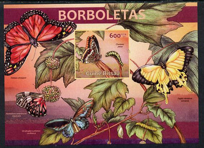 Guinea - Bissau 2013 Butterflies #01 imperf m/sheet unmounted mint. Note this item is privately produced and is offered purely on its thematic appeal