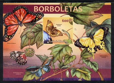 Guinea - Bissau 2013 Butterflies #02 imperf m/sheet unmounted mint. Note this item is privately produced and is offered purely on its thematic appeal