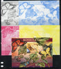 Guinea - Bissau 2013 Butterflies #02 m/sheet - the set of 5 imperf progressive proofs comprising the 4 individual colours plus all 4-colour composite, unmounted mint