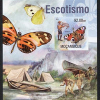 Mozambique 2013 Scouting & Butterflies #3 imperf m/sheet unmounted mint. Note this item is privately produced and is offered purely on its thematic appeal