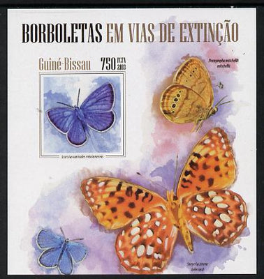 Guinea - Bissau 2013 Butterflies #08 imperf m/sheet unmounted mint. Note this item is privately produced and is offered purely on its thematic appeal