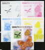 Guinea - Bissau 2013 Butterflies #09 m/sheet - the set of 5 imperf progressive proofs comprising the 4 individual colours plus all 4-colour composite, unmounted mint