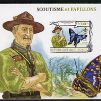 Burundi 2013 Scouting & Butterflies #1 imperf m/sheet unmounted mint