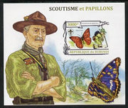 Burundi 2013 Scouting & Butterflies #2 imperf m/sheet unmounted mint