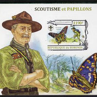 Burundi 2013 Scouting & Butterflies #4 imperf m/sheet unmounted mint