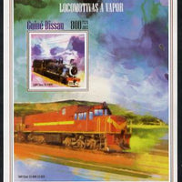 Guinea - Bissau 2013 Steam Locomotives #1 imperf m/sheet unmounted mint. Note this item is privately produced and is offered purely on its thematic appeal