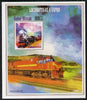 Guinea - Bissau 2013 Steam Locomotives #2 imperf m/sheet unmounted mint. Note this item is privately produced and is offered purely on its thematic appeal