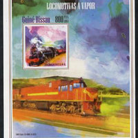 Guinea - Bissau 2013 Steam Locomotives #2 imperf m/sheet unmounted mint. Note this item is privately produced and is offered purely on its thematic appeal