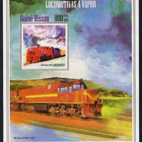 Guinea - Bissau 2013 Steam Locomotives #4 imperf m/sheet unmounted mint. Note this item is privately produced and is offered purely on its thematic appeal