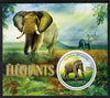 Madagascar 2014 Elephants perf m/sheet containing one circular value unmounted mint