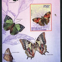 Ivory Coast 2014 Butterflies #1 imperf m/sheet unmounted mint. Note this item is privately produced and is offered purely on its thematic appeal