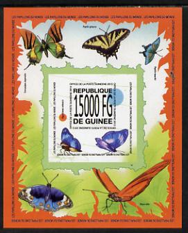 Guinea - Conakry 2013 Butterflies #4 imperf souvenir sheet unmounted mint. Note this item is privately produced and is offered purely on its thematic appeal