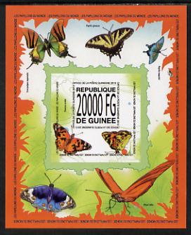 Guinea - Conakry 2013 Butterflies #5 imperf souvenir sheet unmounted mint. Note this item is privately produced and is offered purely on its thematic appeal