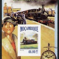Mozambique 2013 Steam Trains #06 imperf s/sheet unmounted mint. Note this item is privately produced and is offered purely on its thematic appeal