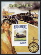 Mozambique 2013 Steam Trains #06 imperf s/sheet unmounted mint. Note this item is privately produced and is offered purely on its thematic appeal