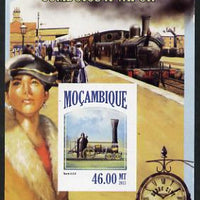 Mozambique 2013 Steam Trains #07 imperf s/sheet unmounted mint. Note this item is privately produced and is offered purely on its thematic appeal