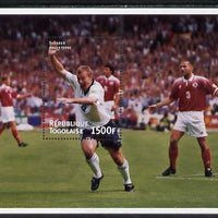 Togo 1998 (?) Football perf m/sheet (Shearer) unmounted mint. Note this item is privately produced and is offered purely on its thematic appeal