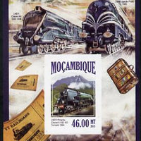Mozambique 2013 Steam Trains #11 - LNER Tornado imperf deluxe sheet unmounted mint. Note this item is privately produced and is offered purely on its thematic appeal