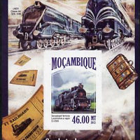 Mozambique 2013 Steam Trains #12 - Sevastopol El-2500 imperf deluxe sheet unmounted mint. Note this item is privately produced and is offered purely on its thematic appeal