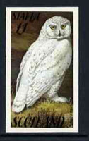 Staffa 1979 Snow Owl imperf souvenir sheet (£1 value),unmounted mint