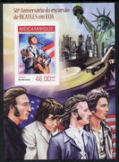 Mozambique 2014 50th Anniversary of Beatles Trip to USA #1 imperf s/sheet unmounted mint. Note this item is privately produced and is offered purely on its thematic appeal