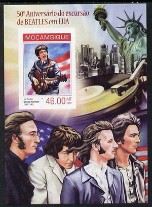 Mozambique 2014 50th Anniversary of Beatles Trip to USA #2 imperf s/sheet unmounted mint. Note this item is privately produced and is offered purely on its thematic appeal