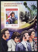 Mozambique 2014 50th Anniversary of Beatles Trip to USA #3 imperf s/sheet unmounted mint. Note this item is privately produced and is offered purely on its thematic appeal