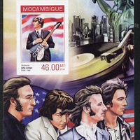 Mozambique 2014 50th Anniversary of Beatles Trip to USA #4 imperf s/sheet unmounted mint. Note this item is privately produced and is offered purely on its thematic appeal
