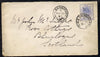 Orange Free State 1897 cover to Scotland bearing 2.5d on 3d adhesive (SG 83a) with Brandfort cds cancel b/stamped Stirling (SG cat £90 x 10)