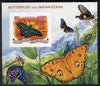 Maldive Islands 2014 Butterflies of the Indian Ocean #3 imperf s/sheet unmounted mint. Note this item is privately produced and is offered purely on its thematic appeal