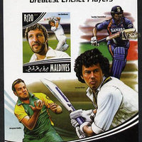 Maldive Islands 2014 Greatest Cricket Players - Ian Botham imperf s/sheet unmounted mint. Note this item is privately produced and is offered purely on its thematic appeal