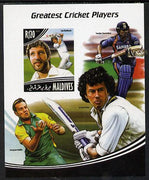 Maldive Islands 2014 Greatest Cricket Players - Ian Botham imperf s/sheet unmounted mint. Note this item is privately produced and is offered purely on its thematic appeal