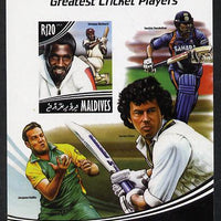 Maldive Islands 2014 Greatest Cricket Players - Viv Richards imperf s/sheet unmounted mint. Note this item is privately produced and is offered purely on its thematic appeal