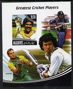 Maldive Islands 2014 Greatest Cricket Players - Kapil Dev imperf s/sheet unmounted mint. Note this item is privately produced and is offered purely on its thematic appeal