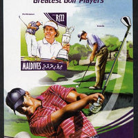 Maldive Islands 2014 Greatest Golf Players - Phil Mickelson imperf s/sheet unmounted mint. Note this item is privately produced and is offered purely on its thematic appeal