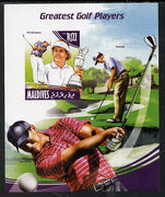 Maldive Islands 2014 Greatest Golf Players - Phil Mickelson imperf s/sheet unmounted mint. Note this item is privately produced and is offered purely on its thematic appeal