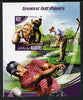 Maldive Islands 2014 Greatest Golf Players - Greg Norman imperf s/sheet unmounted mint. Note this item is privately produced and is offered purely on its thematic appeal