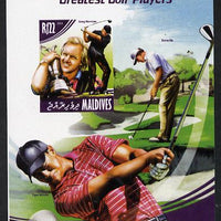 Maldive Islands 2014 Greatest Golf Players - Greg Norman imperf s/sheet unmounted mint. Note this item is privately produced and is offered purely on its thematic appeal