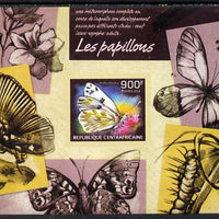 Central African Republic 2014 Butterflies #02 imperf s/sheet C - unmounted mint. Note this item is privately produced and is offered purely on its thematic appeal