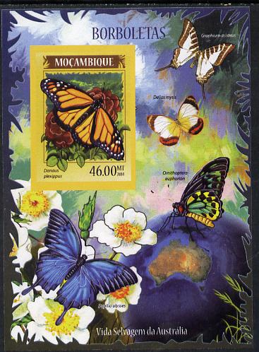 Mozambique 2014 Butterflies #01 imperf s/sheet A - unmounted mint. Note this item is privately produced and is offered purely on its thematic appeal