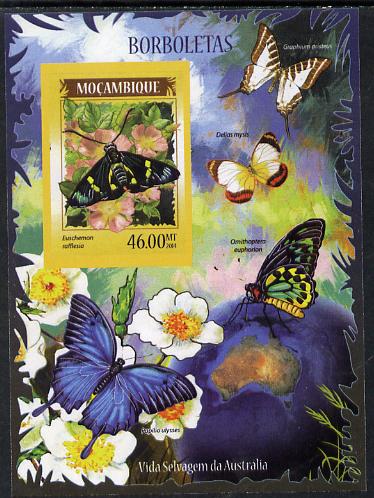Mozambique 2014 Butterflies #01 imperf s/sheet D - unmounted mint. Note this item is privately produced and is offered purely on its thematic appeal