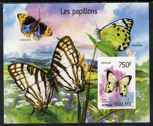 Togo 2014 Butterflies imperf s/sheet B - unmounted mint. Note this item is privately produced and is offered purely on its thematic appeal