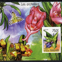 Togo 2014 Orchids imperf s/sheet A - unmounted mint. Note this item is privately produced and is offered purely on its thematic appeal