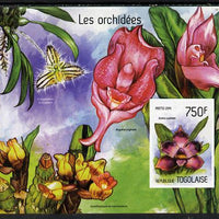 Togo 2014 Orchids imperf s/sheet B - unmounted mint. Note this item is privately produced and is offered purely on its thematic appeal