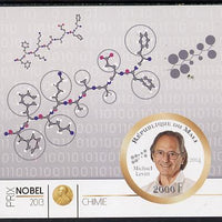 Mali 2014 Nobel Prize for Chemistry (2013) - Michael Levitt imperf s/sheet containing one circular value unmounted mint