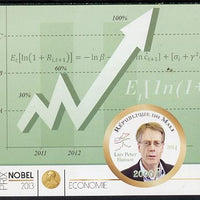Mali 2014 Nobel Prize for Economics (2013) - Lars Peter Hansen imperf s/sheet containing one circular value unmounted mint